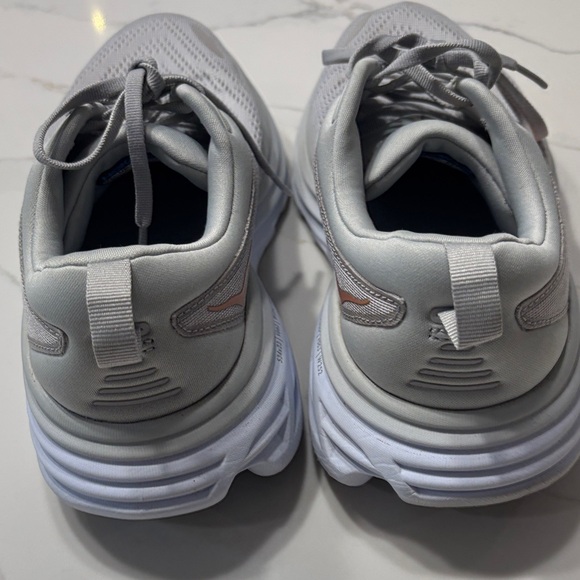 Hoka Women's Gray and Orange Athletic Shoes - Picture 5 of 17